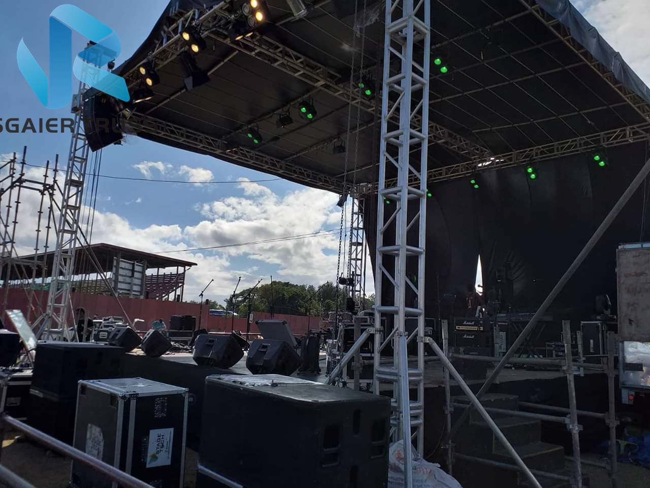 Heavry Duty Sgaier Truss Aluminum Box Arch Roof Truss For Outdoor Events