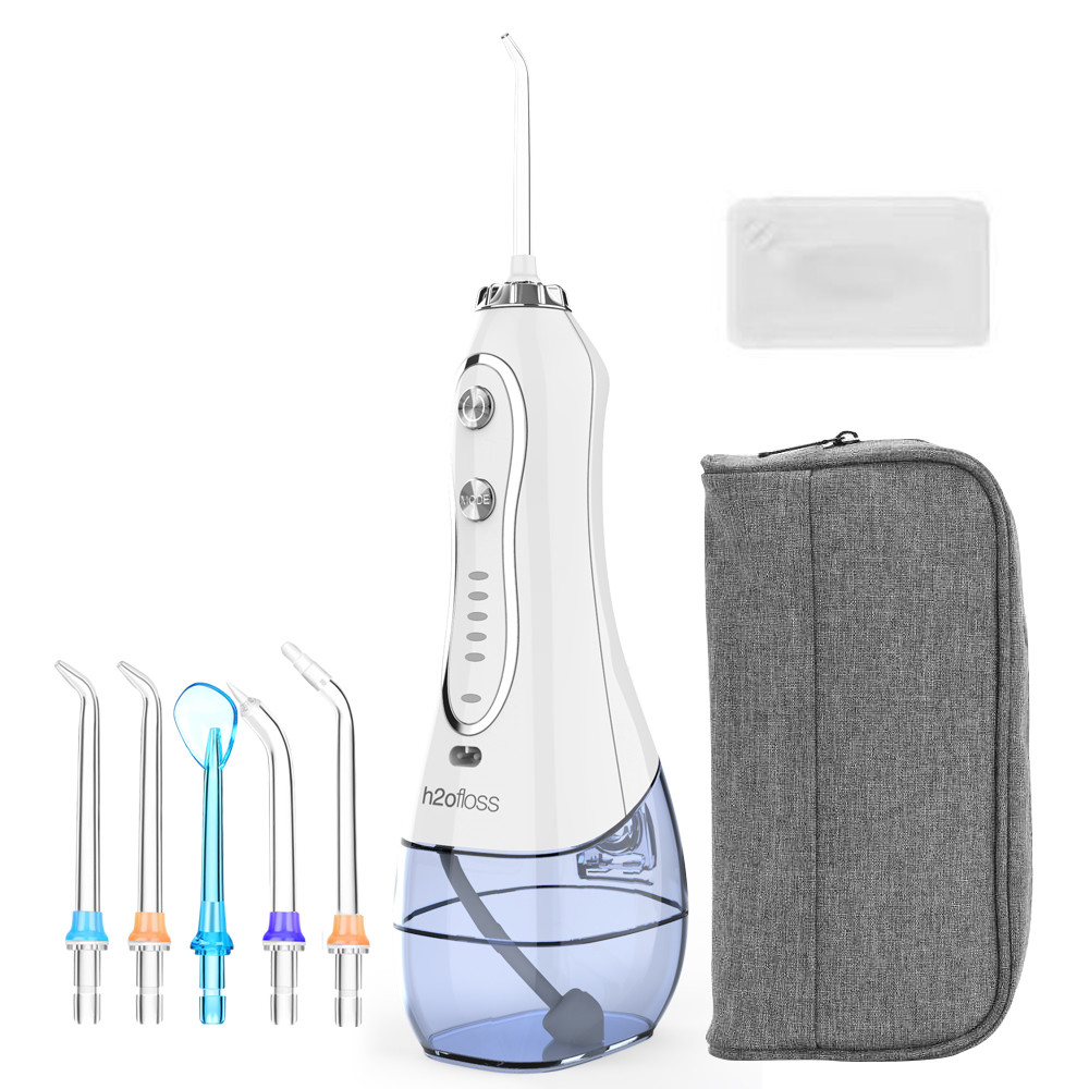 2500 Mah Battery Operated Water Flosser 5 Modes For Outsides And Home Usage