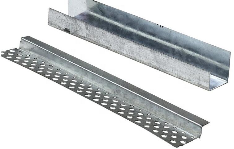 Galvanized Metal Stud U Channel For Ceiling System And Drywall Partition