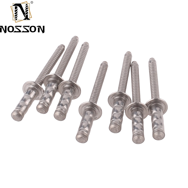 2.4-6.4mm DIN Standard Aluminum Round Head Pop Core-Pulling Blind Rivets with Anodizing Coating from DingQi