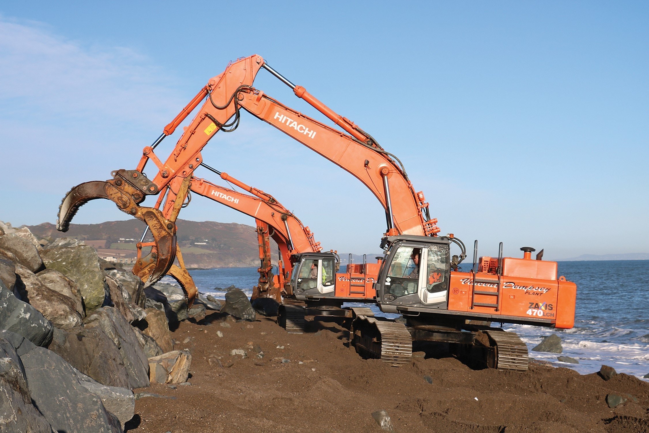 1-30 Ton Mechanical Grab For Excavator 42CrMo Excavator Grapples