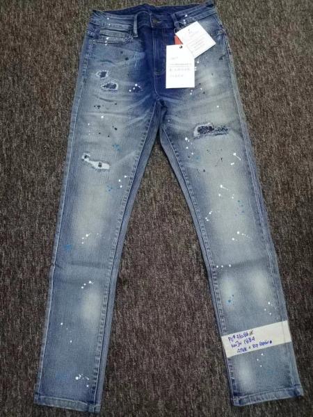 factory manufacturer custom logo wholesale stretch denim pants fashion high