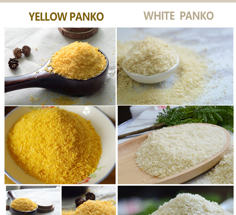 Fried Foods Yellow Japanese Panko Bread Crumbs Coating Flour