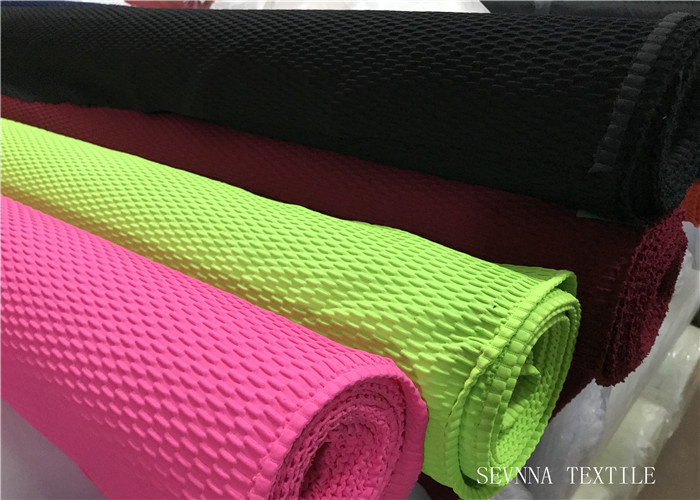 Stretch Textile Swimwear Knit Fabric , Textured Jacquard Matt Activewear Fabrics Yard