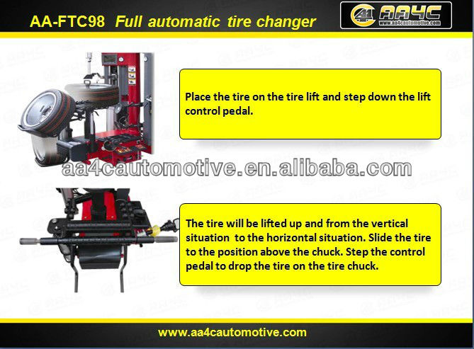 AA4C full automatic tire changer AA-FTC98 tyre changer tire service machine
