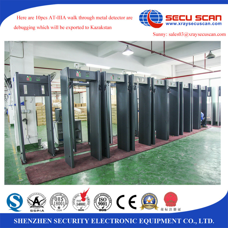 High Sensitivity Walk Through Metal Detector for factory use and access control