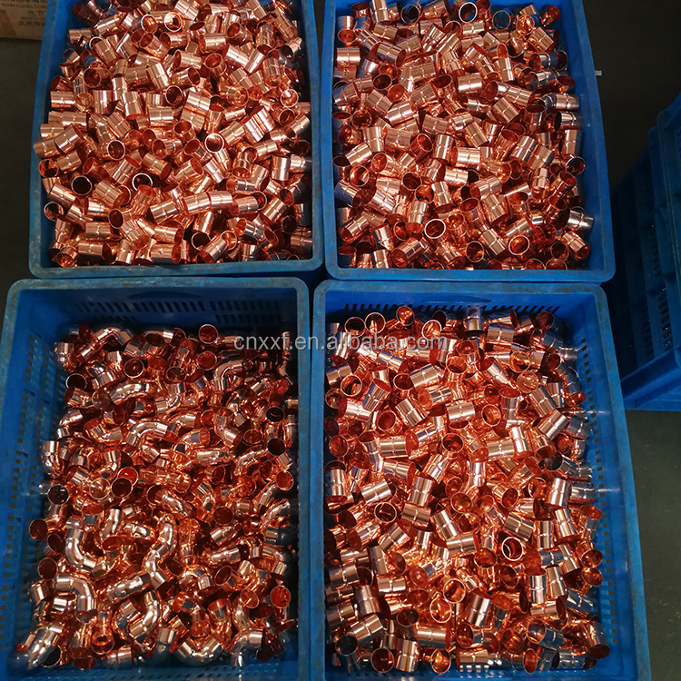 Various Types Copper Tee T18033/EN1057/ASTM B88/AS1432 Fittings TP2 Cu-DHP C12200 C1220 Forged for Pipe Lines Connect