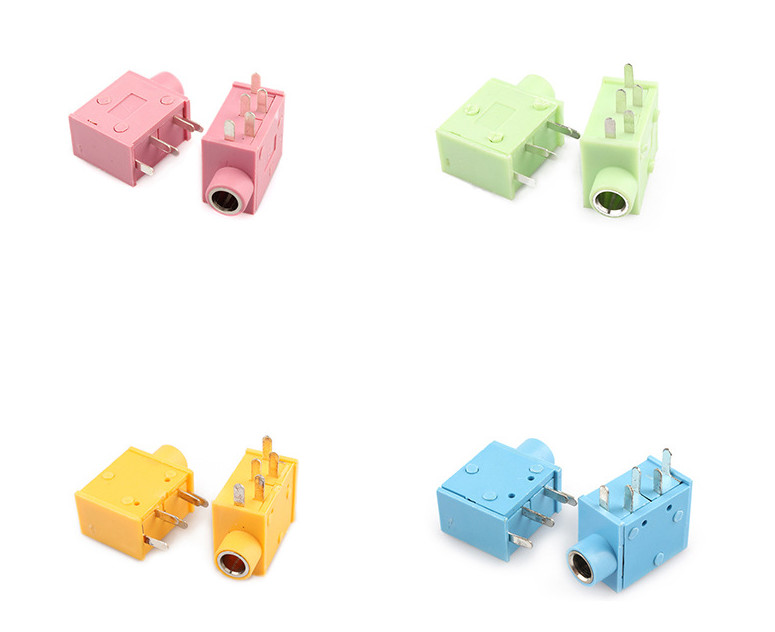 PJ325 3.5mm Stereo Female Socket Audio Jack 5pin PCB Panel Mount Connector