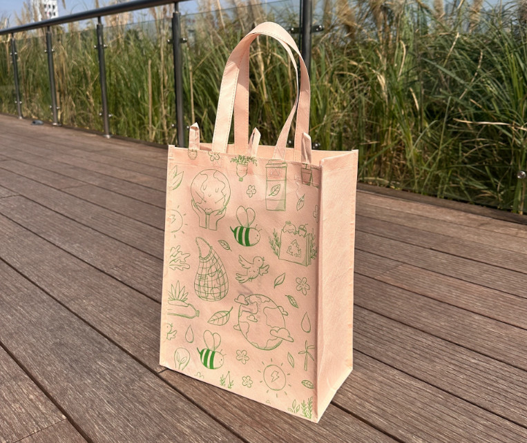 Reusable Polypropylene Packaging Laminated ECO PP Woven Bag Shopping Tote REPT PP Woven Bag With Custom Logo