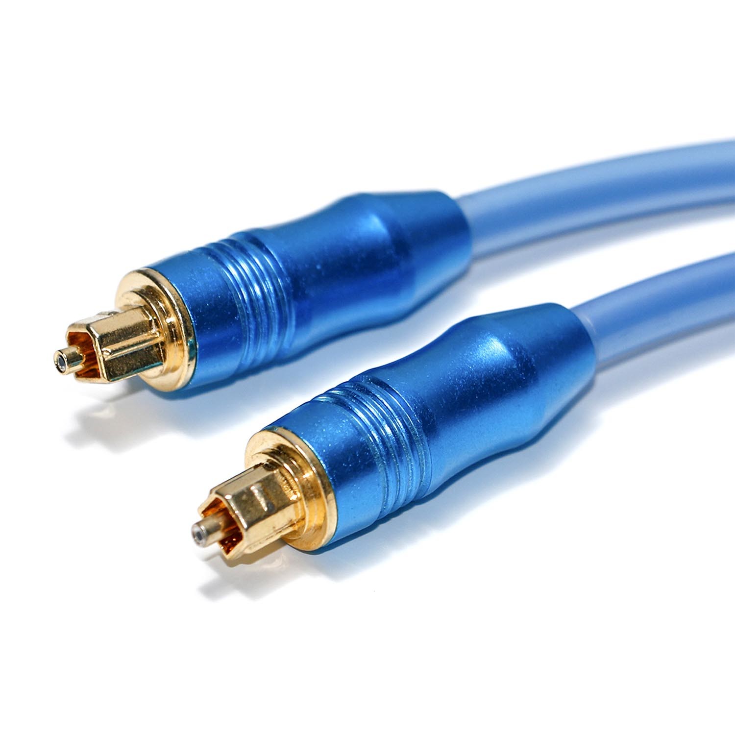 Toslink Digital Optical Audio Cable OD5.0 Blue Plated Aluminum Shell For Amplifier Soundbar 1.5M 3M 5M