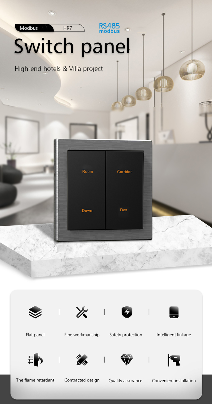 Modbus Smart Home Electrical Switches 12V DC Controlling lamp