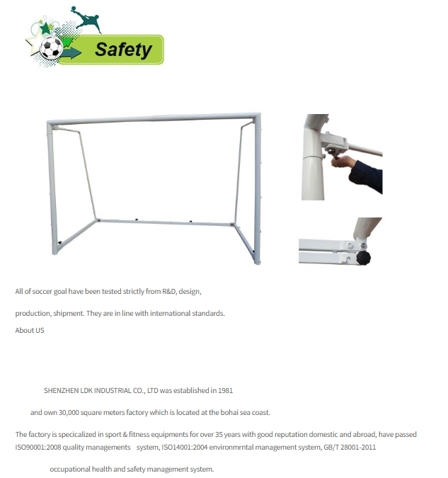 Nylon Aluminum Soccer Goal Net Soft Net Steel Football Goals