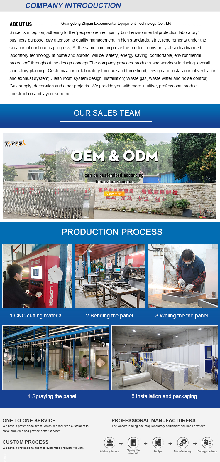 Low Noise Level Fume Extraction Hood for Ceramic or Customized Table Top