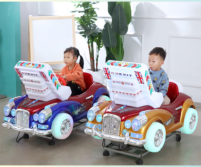 Entertainment Coin Operated Kiddie Ride Video Swing Arcade Game Machine With Music