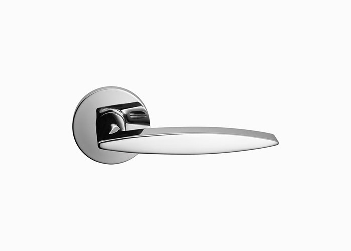 Nordic Brass Door Lock Set 125mm 63mm Interior Bedroom Wooden Lever Door Handles
