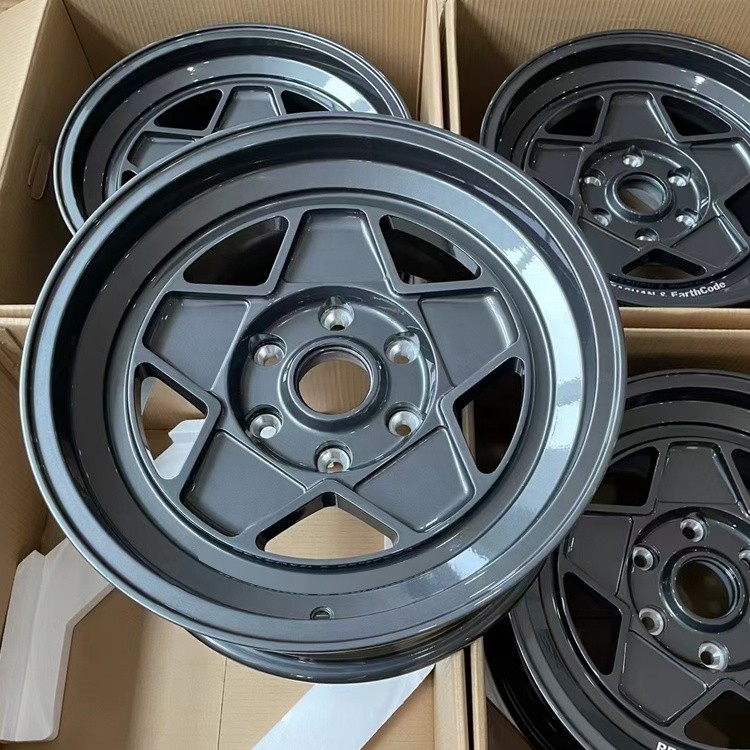 custom wheelsl matte black 4 wheel Better driving experience 16 17 18 beadlock off road wheel