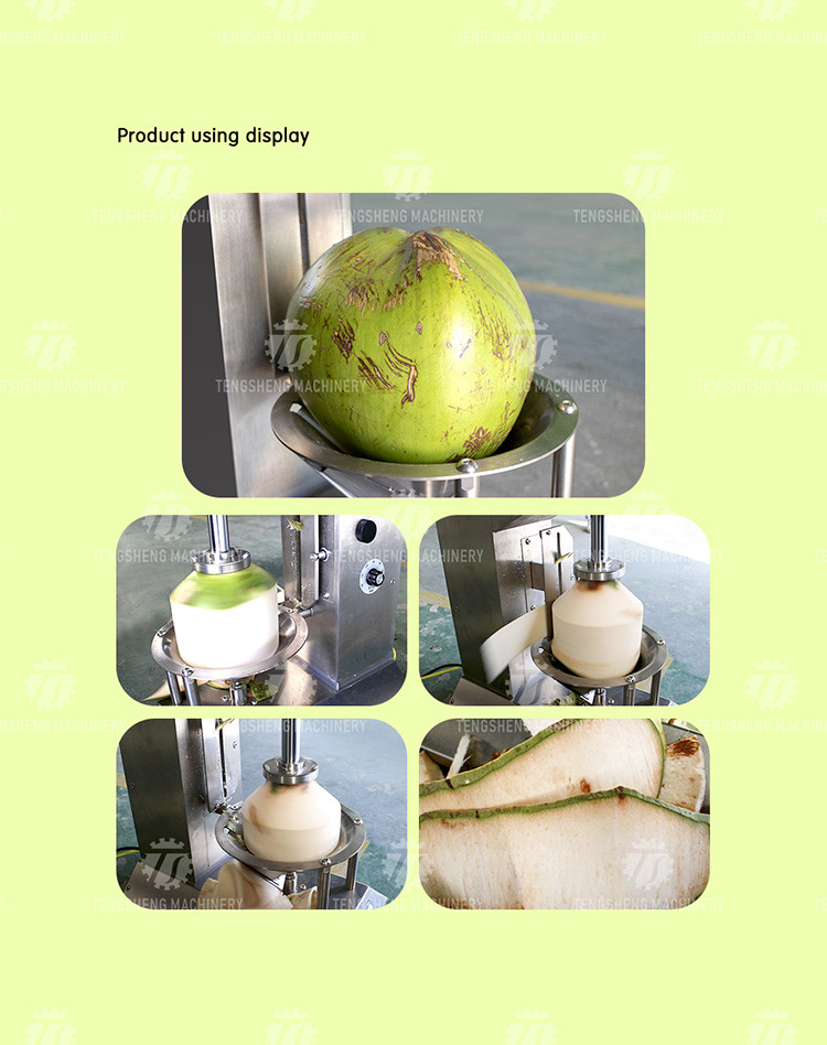 0.8KW Automatic Green Coconut Electric Peeling Machine Food Processor