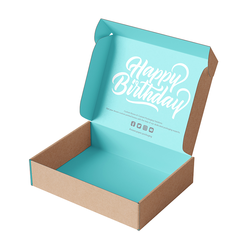 CMYK Color Carton Mailer Shipping Boxes Exquisite Craft Paper Box Packaging