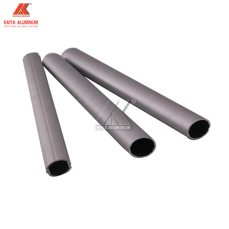 Oval Matt Silver Polished Aluminium Tube Adjustable Aluminum Telescoping Tubes