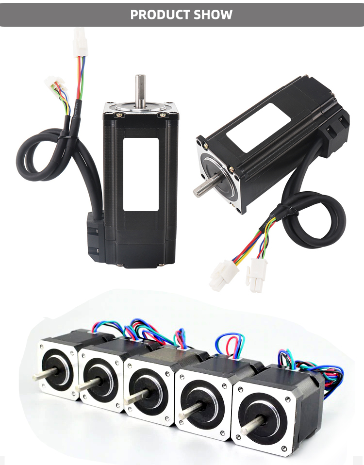 Diameter 5mm Hybrid Servo Stepper Motor 24V 48V 2 Phase Closed Loop