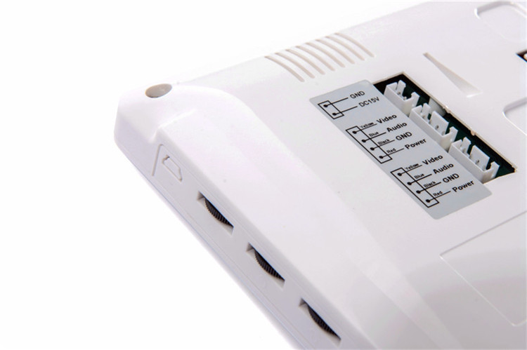 CK-103 @ Popular light and slim style 7inch color screen night vision and intercom system for multi-apartment