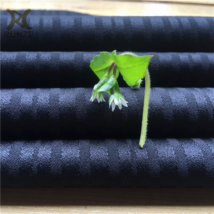150D*300D Woven 100% Polyester Dobby Jacquard Stripes Fabric For Shirts Technics woven