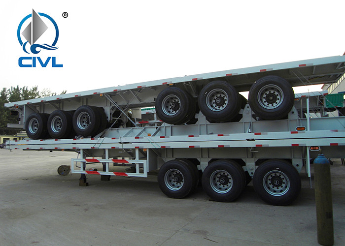 13M Length Hydraulic Gooseneck Low Bed Semi Trailer Trucks 60 Ton Heavy Duty