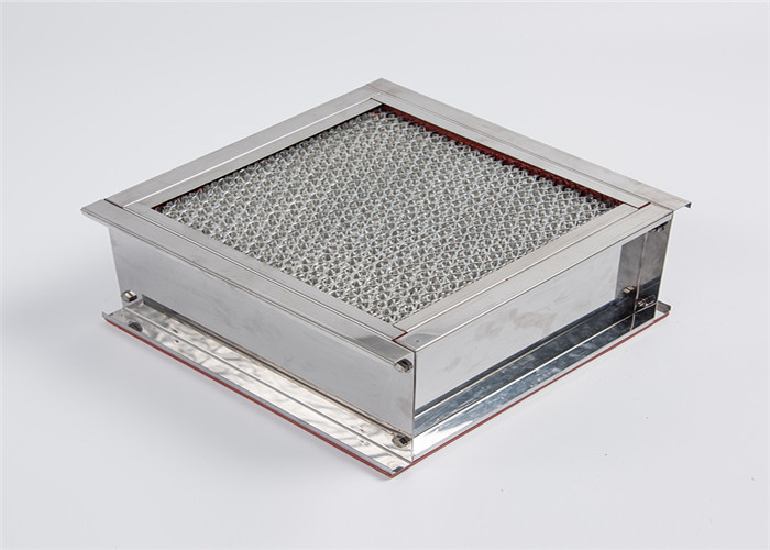 Pharmaceutical Industrial Hepa Filter Heat Resistant Stainless Steel Frame