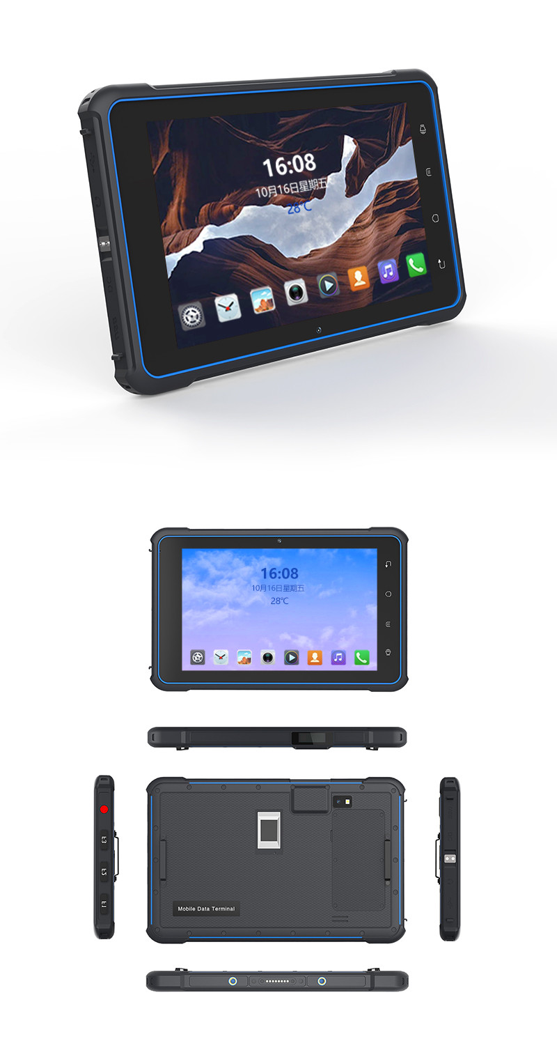 8 Inch industrial rugged android tablet Support QR Code Scanner