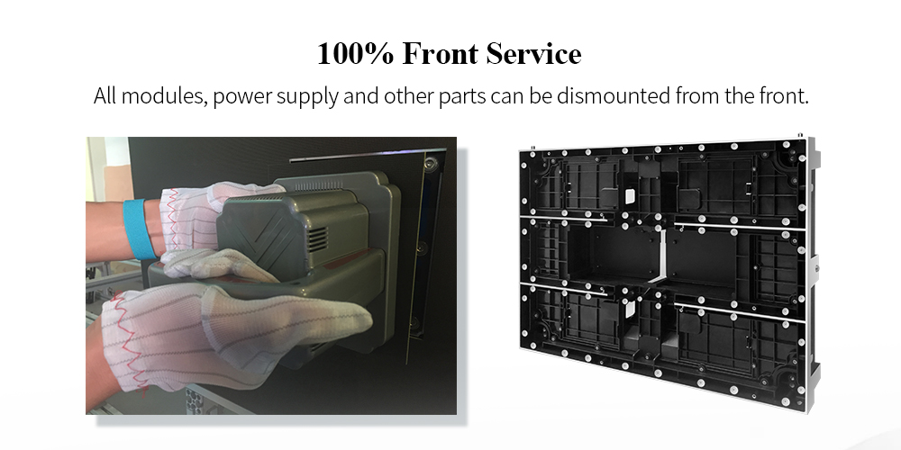 High Contrast Ratio Indoor Fixed LED Display Energy Saving With Turn Key Solution