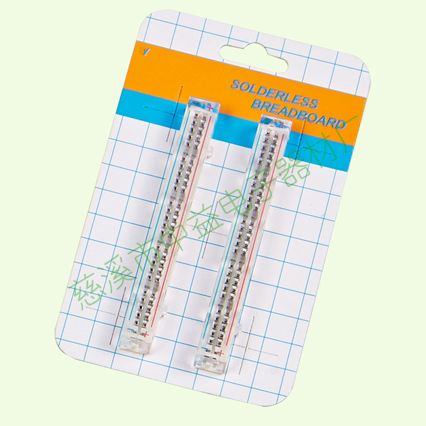 Transparent Self Adhesive Solderless Bread Board ABS 25 Points
