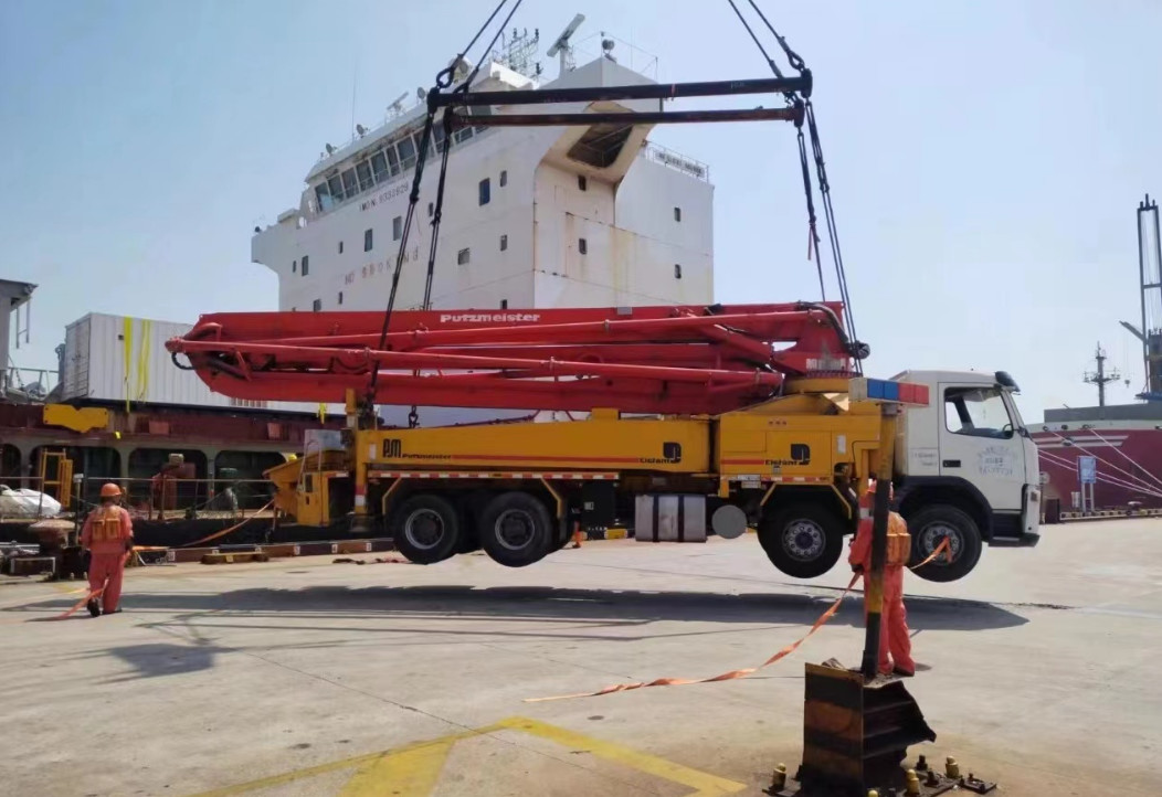 Second Hand Used Concrete Pump Truck Refurbished Boom Pump Truck