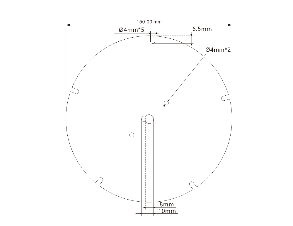 High Bright 150mm AC220V Ceiling Light LED Module Customized SMD5050