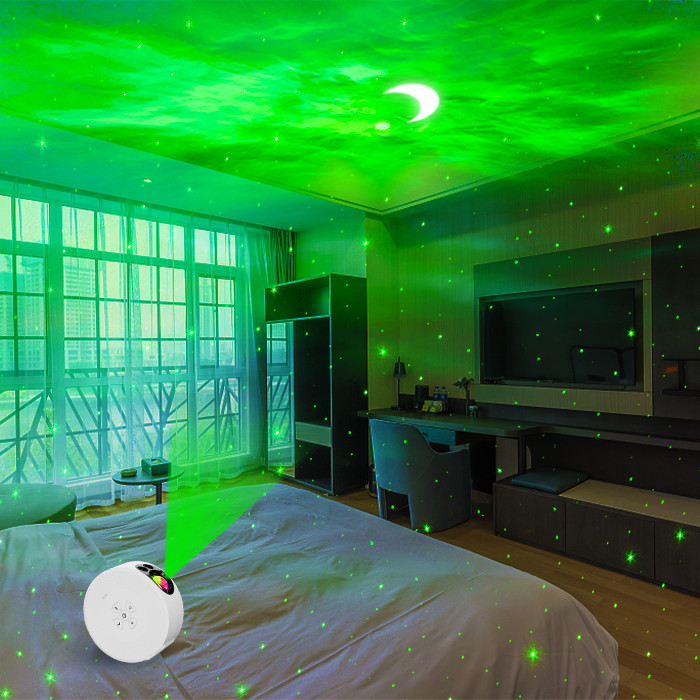 LED Rotating Moon Star Projector Night Light For Wedding Party