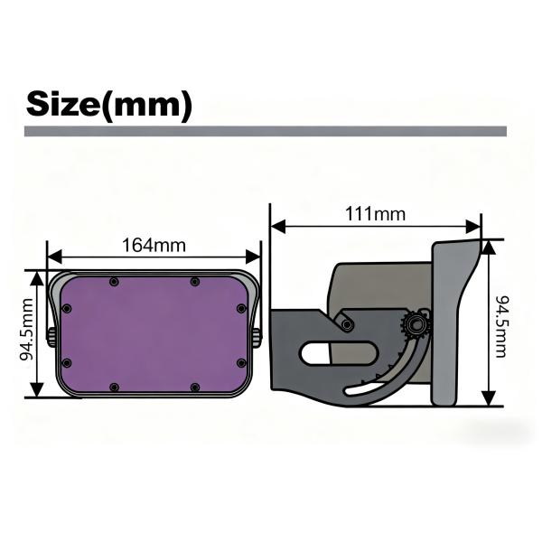 2-7 m installation High Pedestrian and Vehicular Traffic Motion Detector Vehicle detect only for All Kinds of Industrial Door