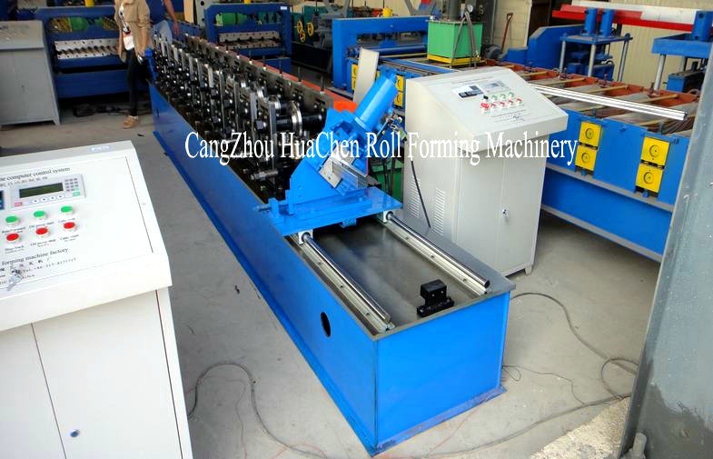 U Channel Keel Roll Forming Machine Chain Transmission System Hydraulic Cutting