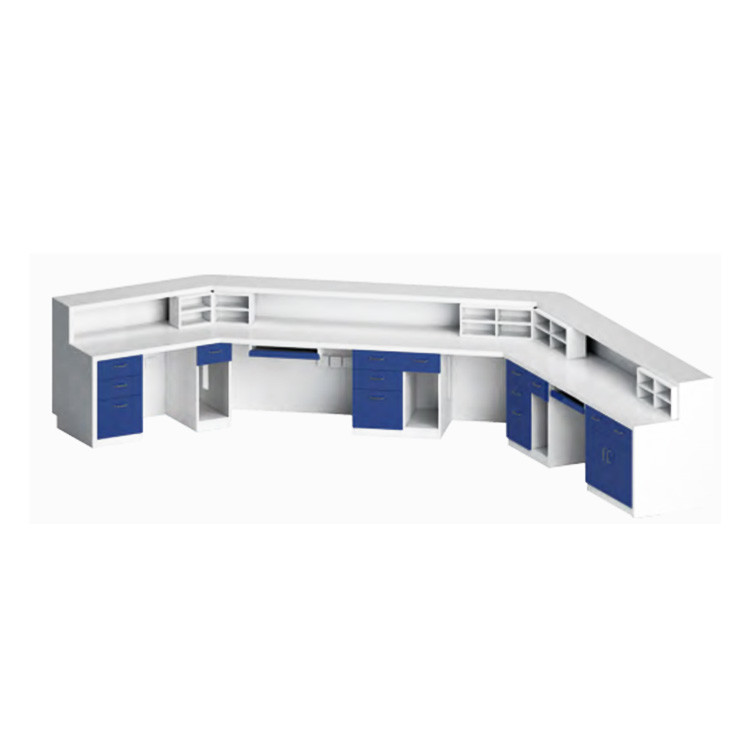 White Counter Office Reception Desk Hospital Front For Clinic