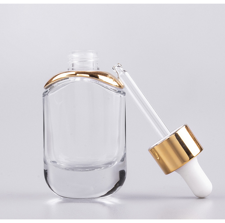 Other Cosmetic CUSTOM Empty Oval Unique Essential Oils Glass Dropper Bottle for Hair Oil 15ml 30ml 50ml 1oz 2oz