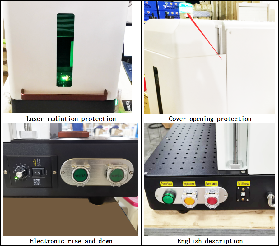 20w 30w 50w color fiber laser marking machine laser fiber printer mini
