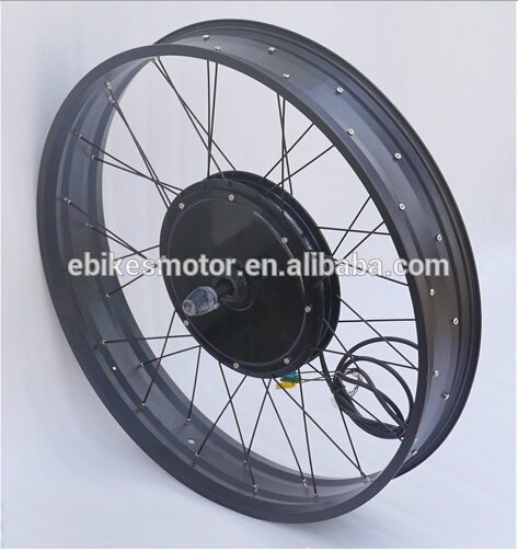 36V/48V Fat Tire Electric Bike Conversion Kit with Hub Motor for 26"/4"Width Rim