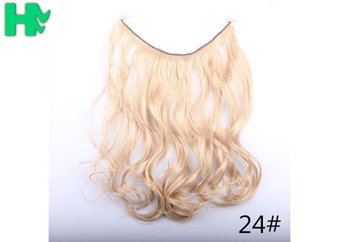 Fashionable Colorful Synthetic Clip In Hair Extensions High Temperament Hair For Women