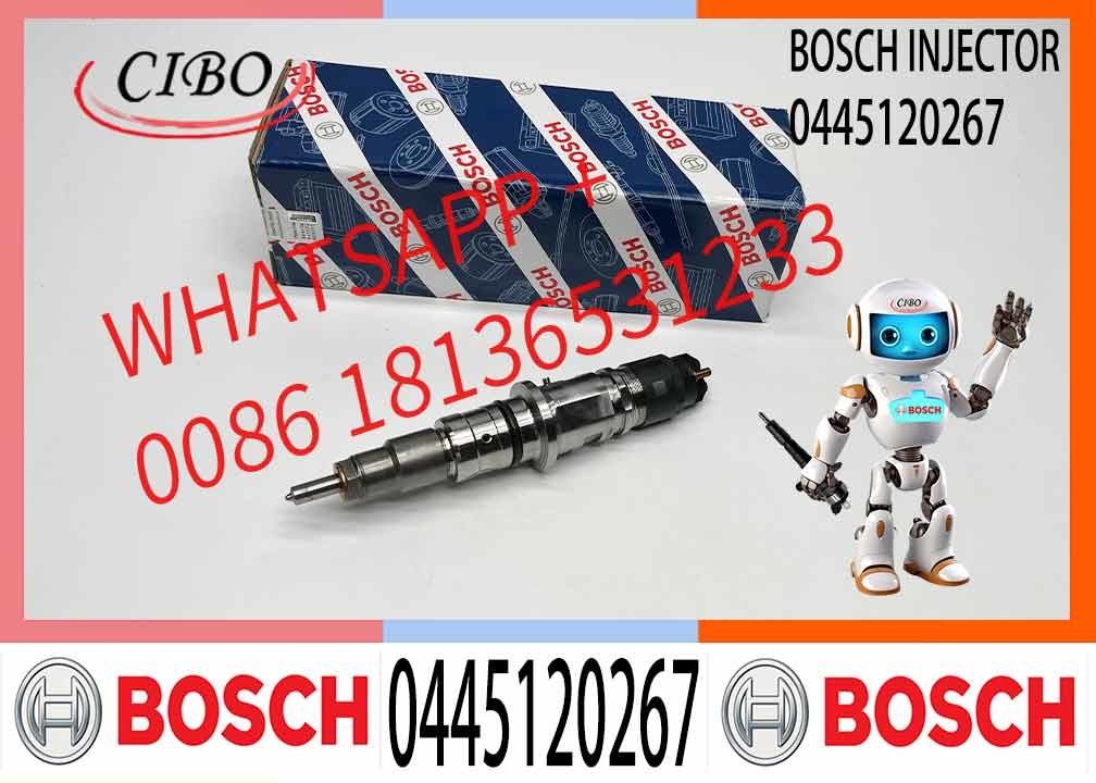 High quality 0445120267 0445 120 267 0 445 120 267 Diesel Common Rail Fuel Injector Injection Nozzle for Bosch CUMMINS