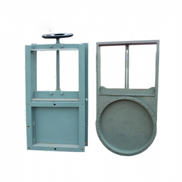 Open Closed Type Manual Knife Gate Valve Flange Cast Steel Wafer Knife Gate Valve