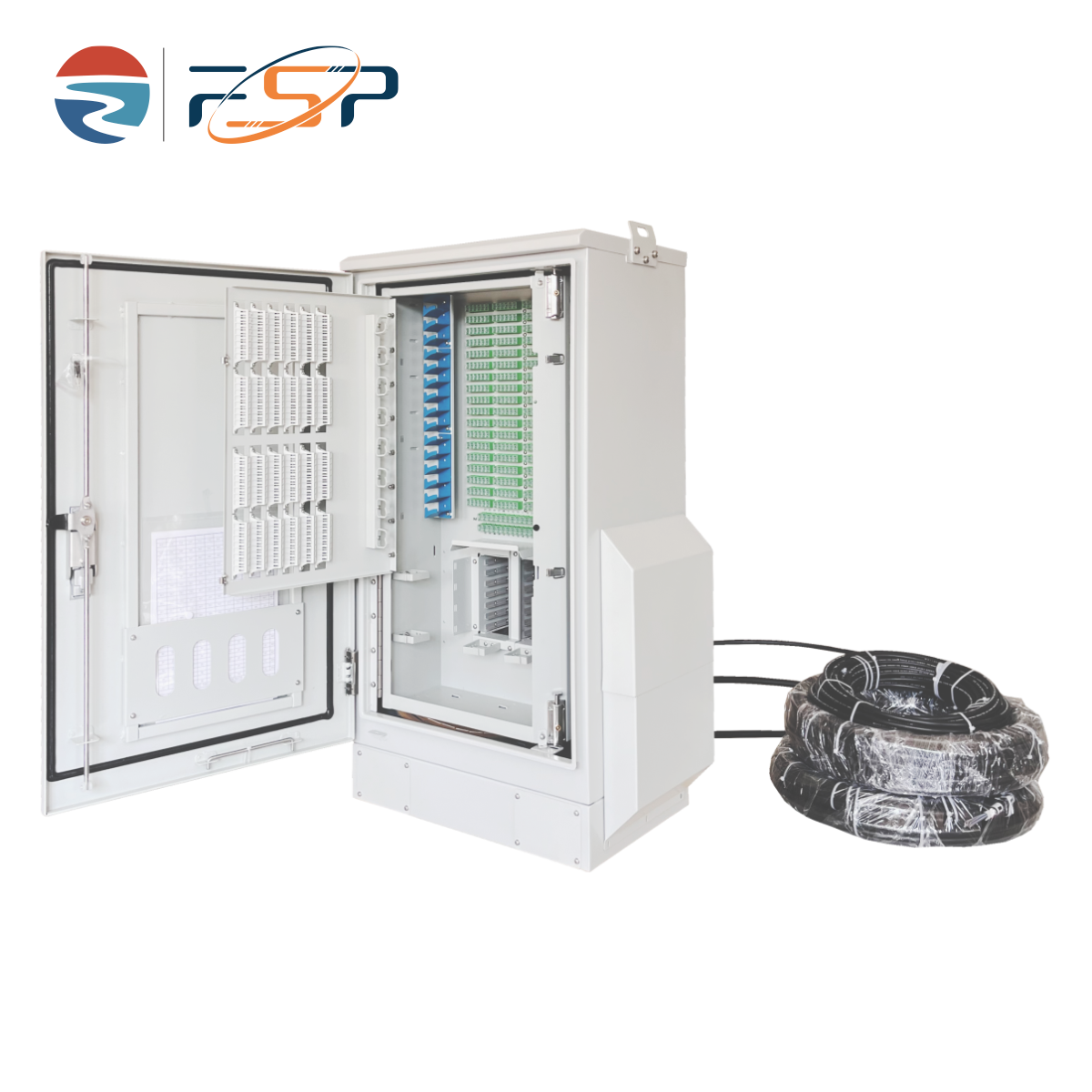 Outdoor FTTX Stainless Inner Structure Fiber Distribution Cabinet with GEN III Series