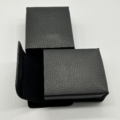 PU Leather Folding Eco 8.2CM Soft Sunglasses Case Handmade For Travel