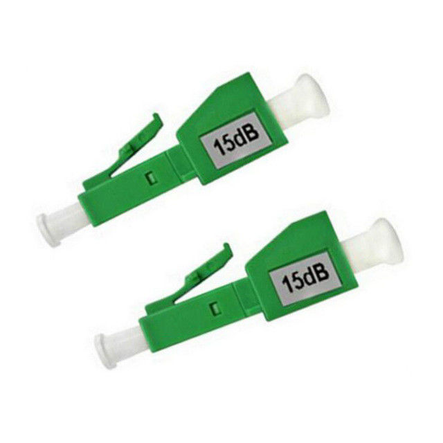 Plug Type LC / APC 4DB Fiber Optic Attenuator Plastic Materials For CATV System