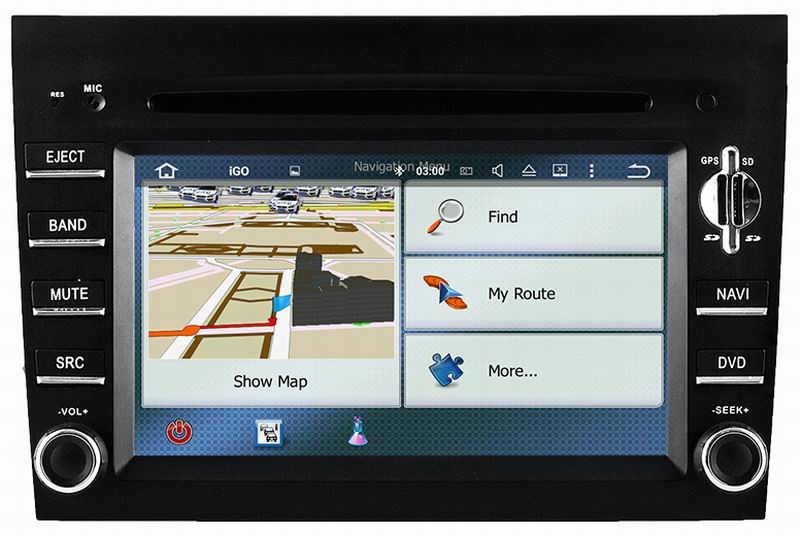 Ouchuangbo car dvd navi android 5.1 for Porsche BOXTER CAYMAN 911 with capacitance touch screen HD 1080 wifi