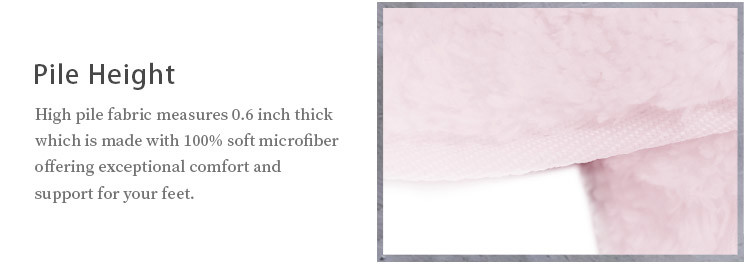 D4 Microfiber Tufted Shaggy Bathroom Floor Mats Multi Purposes