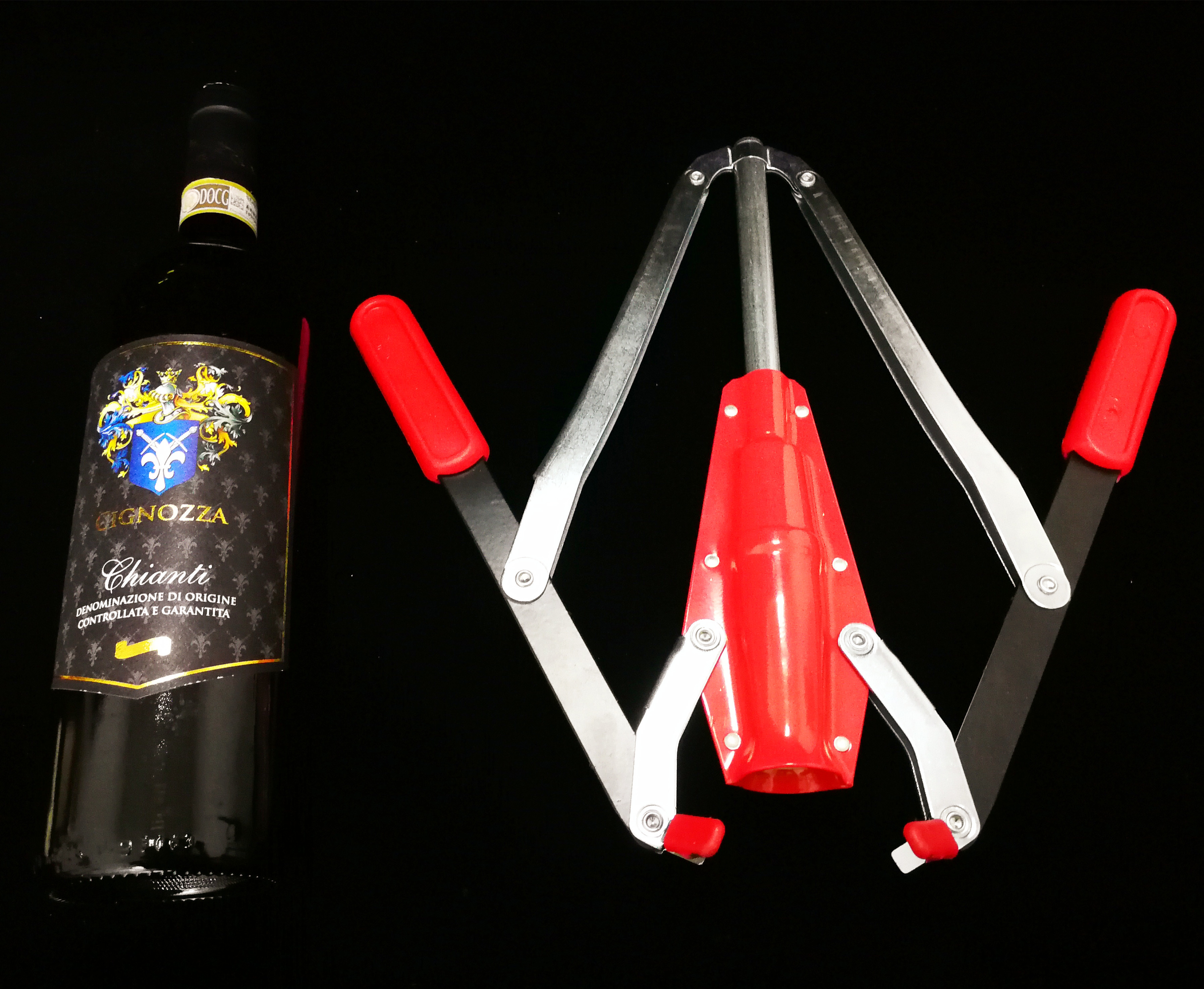 Home Kitchen Use Wine Bottle Capping Machine , Iron Plastic Double Lever Corker