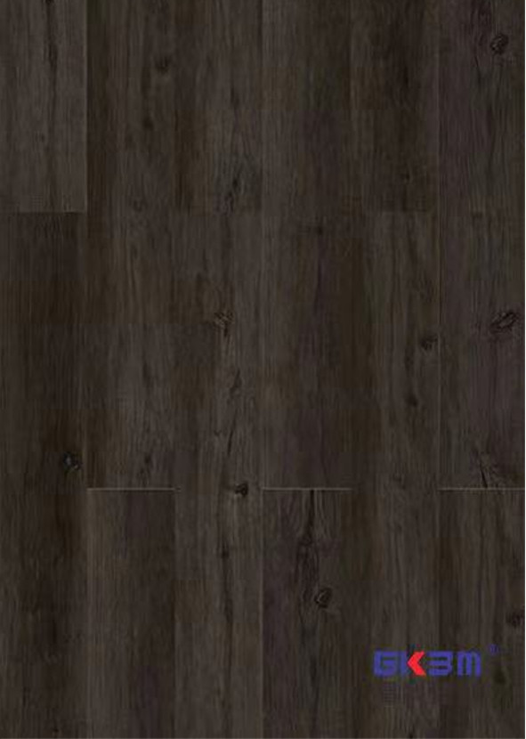 Midnight Miracle Brown SPC Flooring 5mm Anti Slip Fire Retardant GKBM Greenpy MJ-W6008